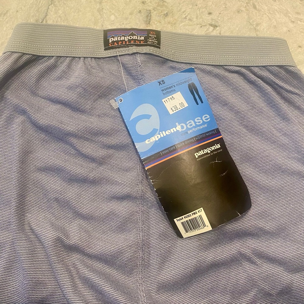 Patagonia Capilene Women's Base Bottoms Vintage 90s, Size XS NWT (New)